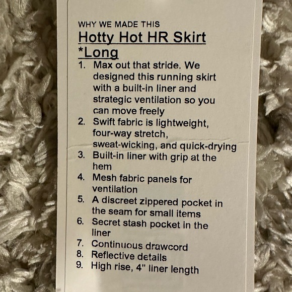 Lululemon Hotty Hot HR Skirt * Long - Picture 5 of 9